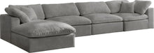 Load image into Gallery viewer, Cozy Grey Velvet Cloud Modular Sectional
