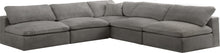 Load image into Gallery viewer, Cozy Grey Velvet Cloud Modular Sectional
