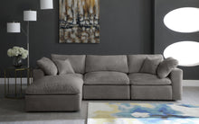 Load image into Gallery viewer, Cozy Grey Velvet Cloud Modular Sectional
