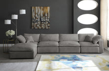 Load image into Gallery viewer, Cozy Grey Velvet Cloud Modular Sectional
