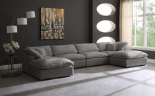 Load image into Gallery viewer, Cozy Grey Velvet Cloud Modular Sectional
