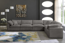 Load image into Gallery viewer, Cozy Grey Velvet Cloud Modular Sectional
