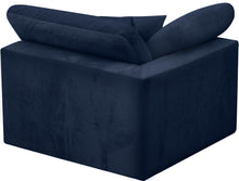 Load image into Gallery viewer, Cozy Navy Velvet Chair
