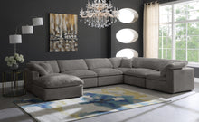 Load image into Gallery viewer, Cozy Grey Velvet Cloud Modular Sectional
