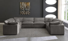 Load image into Gallery viewer, Cozy Grey Velvet Cloud Modular Sectional
