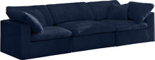 Load image into Gallery viewer, Cozy Navy Velvet Cloud Modular Sofa image
