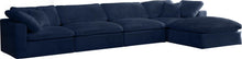 Load image into Gallery viewer, Cozy Navy Velvet Cloud Modular Sectional
