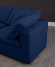 Load image into Gallery viewer, Cozy Navy Velvet Cloud Modular Sofa
