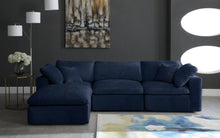 Load image into Gallery viewer, Cozy Navy Velvet Cloud Modular Sectional
