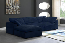 Load image into Gallery viewer, Cozy Navy Velvet Cloud Modular Sectional
