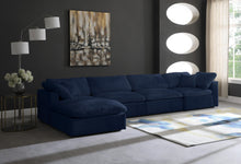 Load image into Gallery viewer, Cozy Navy Velvet Cloud Modular Sectional
