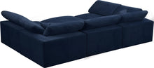 Load image into Gallery viewer, Cozy Navy Velvet Cloud Modular Sectional
