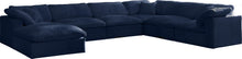 Load image into Gallery viewer, Cozy Navy Velvet Cloud Modular Sectional
