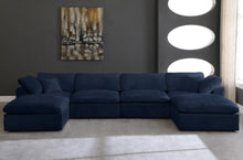 Load image into Gallery viewer, Cozy Navy Velvet Cloud Modular Sectional
