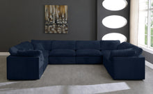 Load image into Gallery viewer, Cozy Navy Velvet Cloud Modular Sectional
