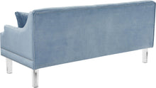 Load image into Gallery viewer, Roxy Sky Blue Velvet Sofa

