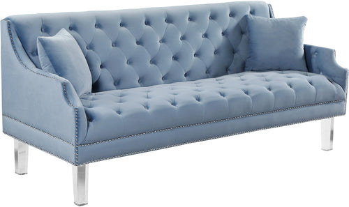 Roxy Sky Blue Velvet Sofa image