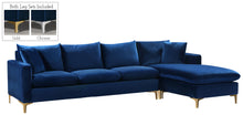 Load image into Gallery viewer, Naomi Navy Velvet 2pc. Reversible Sectional image

