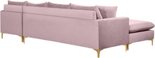 Load image into Gallery viewer, Naomi Pink Velvet 2pc. Reversible Sectional
