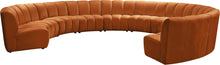 Load image into Gallery viewer, Infinity Cognac Velvet 10pc. Modular Sectional
