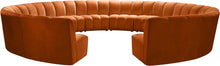 Load image into Gallery viewer, Infinity Cognac Velvet 12pc. Modular Sectional

