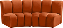 Load image into Gallery viewer, Infinity Cognac Velvet 2pc. Modular Sectional image
