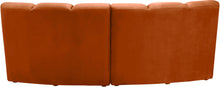 Load image into Gallery viewer, Infinity Cognac Velvet 2pc. Modular Sectional
