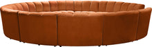 Load image into Gallery viewer, Infinity Cognac Velvet 12pc. Modular Sectional
