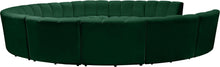 Load image into Gallery viewer, Infinity Green Velvet 11pc. Modular Sectional
