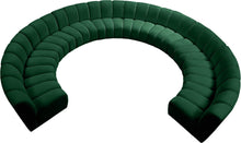 Load image into Gallery viewer, Infinity Green Velvet 10pc. Modular Sectional
