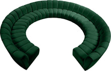 Load image into Gallery viewer, Infinity Green Velvet 11pc. Modular Sectional image
