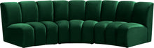 Load image into Gallery viewer, Infinity Green Velvet 3pc. Modular Sectional image
