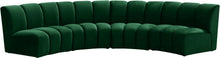 Load image into Gallery viewer, Infinity Green Velvet 4pc. Modular Sectional image

