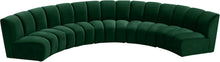 Load image into Gallery viewer, Infinity Green Velvet 5pc. Modular Sectional
