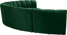 Load image into Gallery viewer, Infinity Green Velvet 6pc. Modular Sectional
