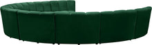 Load image into Gallery viewer, Infinity Green Velvet 9pc. Modular Sectional
