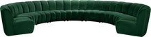 Load image into Gallery viewer, Infinity Green Velvet 9pc. Modular Sectional image
