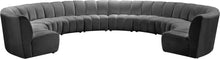 Load image into Gallery viewer, Infinity Grey Velvet 10pc. Modular Sectional image

