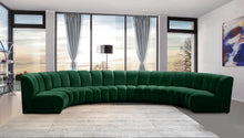 Load image into Gallery viewer, Infinity Green Velvet 7pc. Modular Sectional
