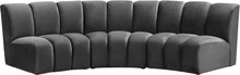 Load image into Gallery viewer, Infinity Grey Velvet 3pc. Modular Sectional image
