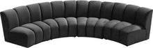 Load image into Gallery viewer, Infinity Grey Velvet 4pc. Modular Sectional
