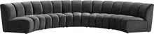 Load image into Gallery viewer, Infinity Grey Velvet 5pc. Modular Sectional image
