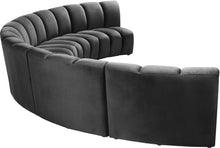 Load image into Gallery viewer, Infinity Grey Velvet 5pc. Modular Sectional
