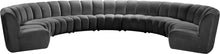 Load image into Gallery viewer, Infinity Grey Velvet 9pc. Modular Sectional image
