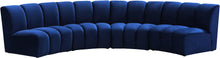 Load image into Gallery viewer, Infinity Navy Velvet 4pc. Modular Sectional image
