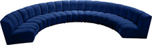 Load image into Gallery viewer, Infinity Navy Velvet 7pc. Modular Sectional
