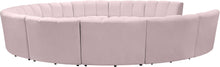 Load image into Gallery viewer, Infinity Pink Velvet 11pc. Modular Sectional
