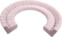 Load image into Gallery viewer, Infinity Pink Velvet 10pc. Modular Sectional
