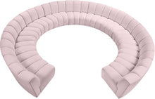 Load image into Gallery viewer, Infinity Pink Velvet 11pc. Modular Sectional image
