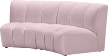 Load image into Gallery viewer, Infinity Pink Velvet 2pc. Modular Sectional
